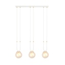 Lampe à suspension Glam 3 Blanc/Miodowy