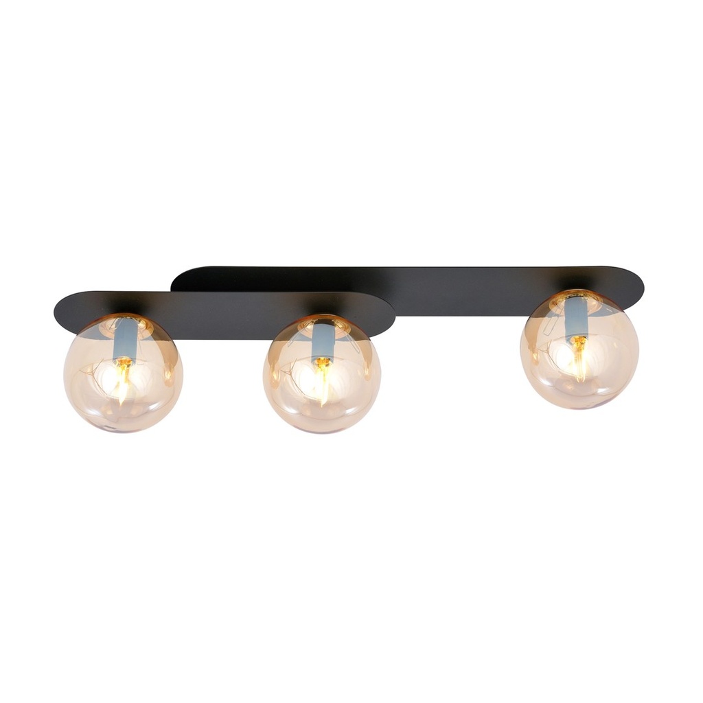 Plaza 3 Black/Miodowy ceiling lamp