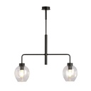 Lukka 2 Pendelleuchte Schwarz/Transparent