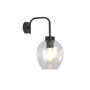 Lampada da parete Lukka K1 Black/Transparent