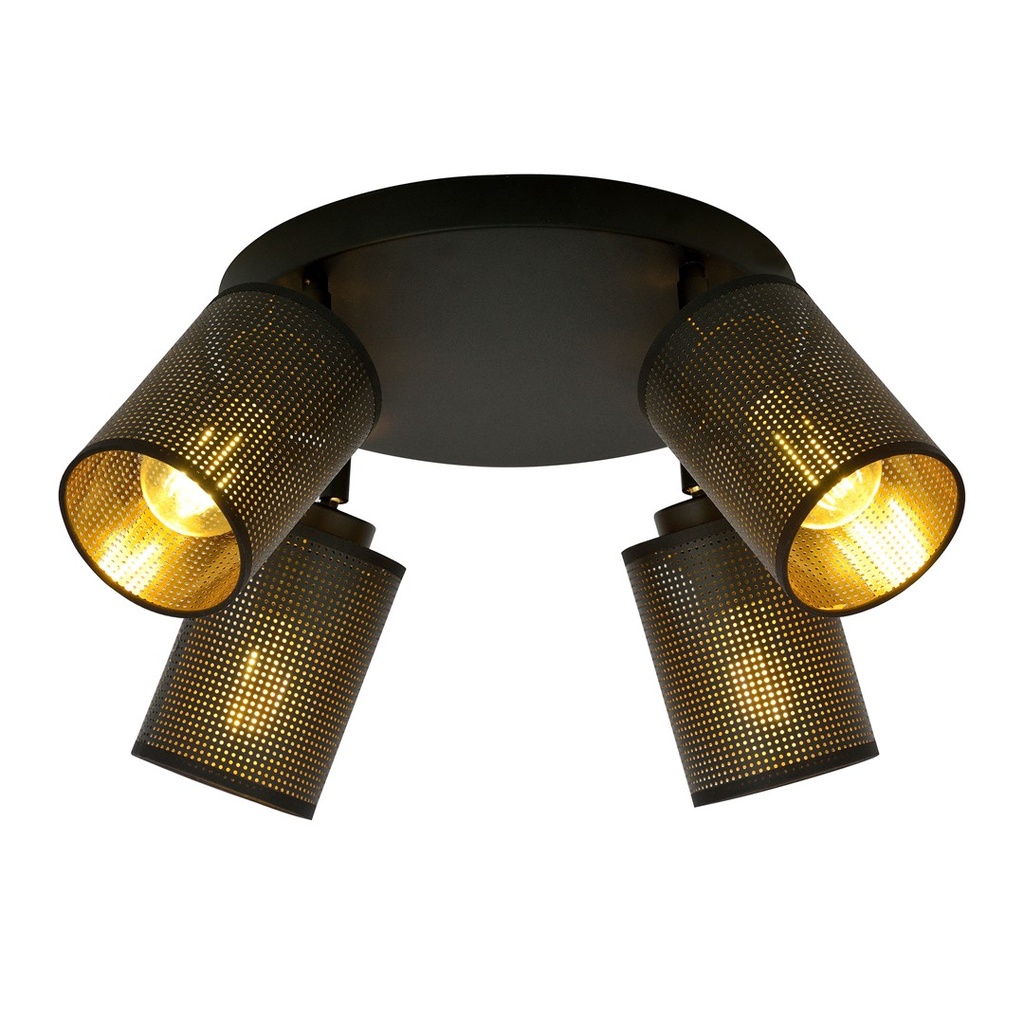 [1152/4PREM] Lampada da soffitto Bronx 4 Premium Black