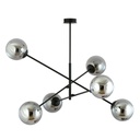 Lampada a sospensione Linear 6 Black/Grafit