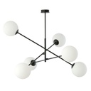Lampada a sospensione Linear 6 Black/Opal