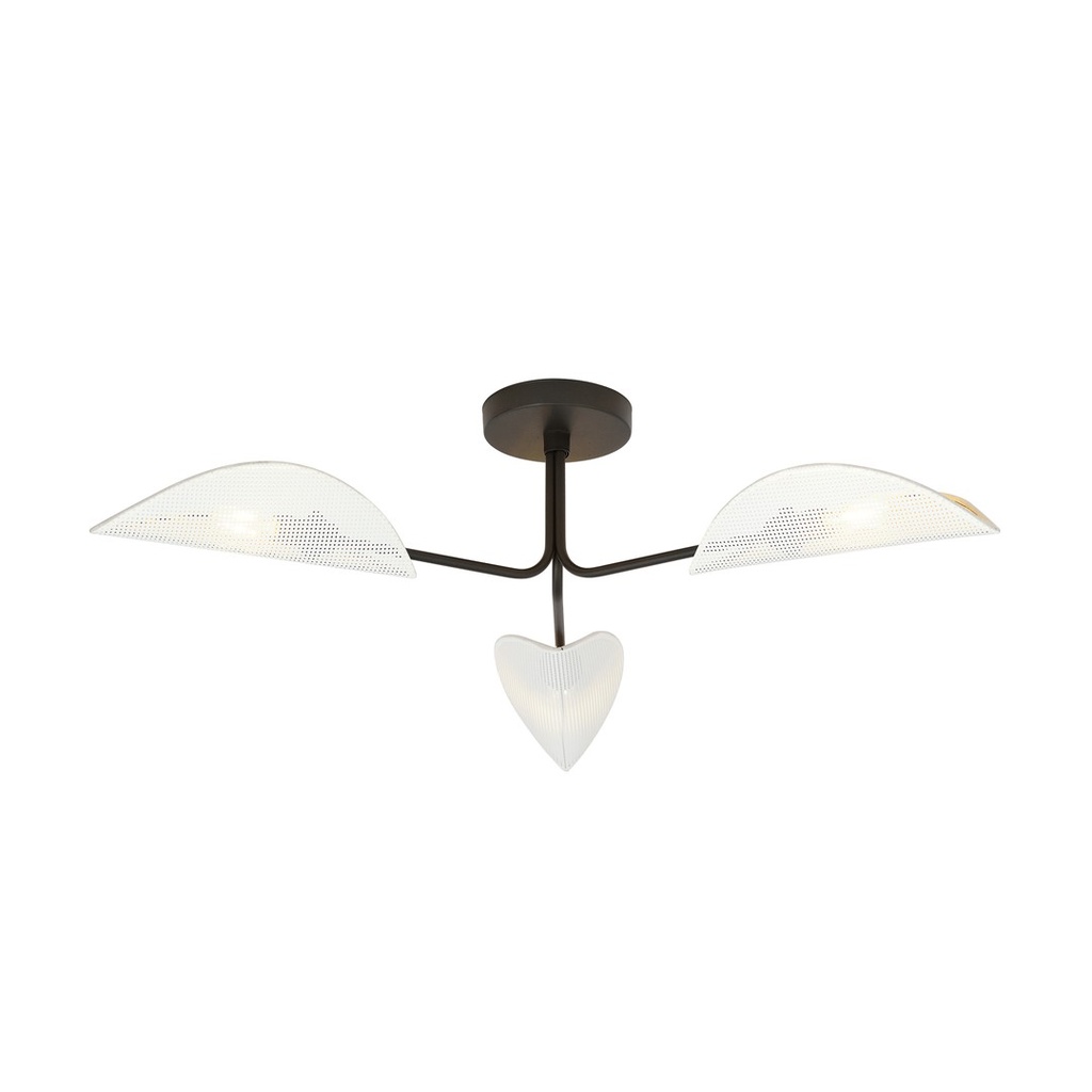 [1173/3] Gomez 3 White/Gold ceiling lamp
