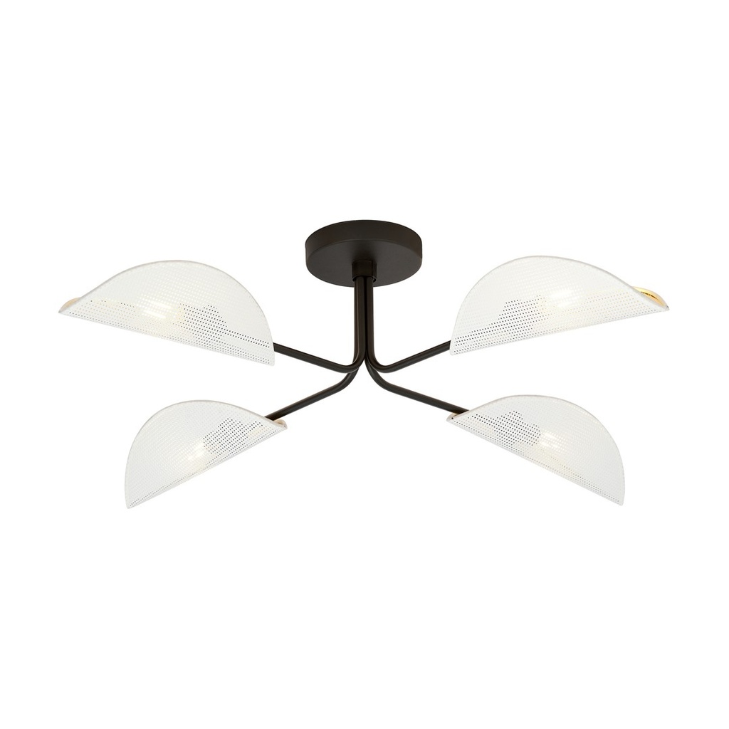 [1173/4] Lampada da soffitto Gomez 4 White/Gold