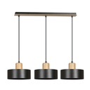 Lampada a sospensione Torin 3 Black