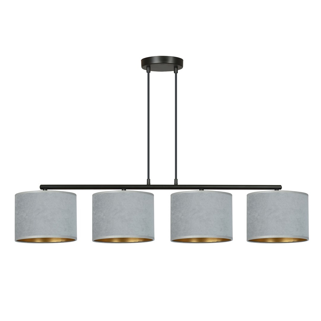 Hilde 4 Bl Grau Pendelleuchte