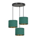 Lampada a sospensione Hilde 3 Bl Premium Green