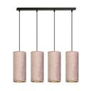 Bente 4 Schwarz/Rosa Pendelleuchte