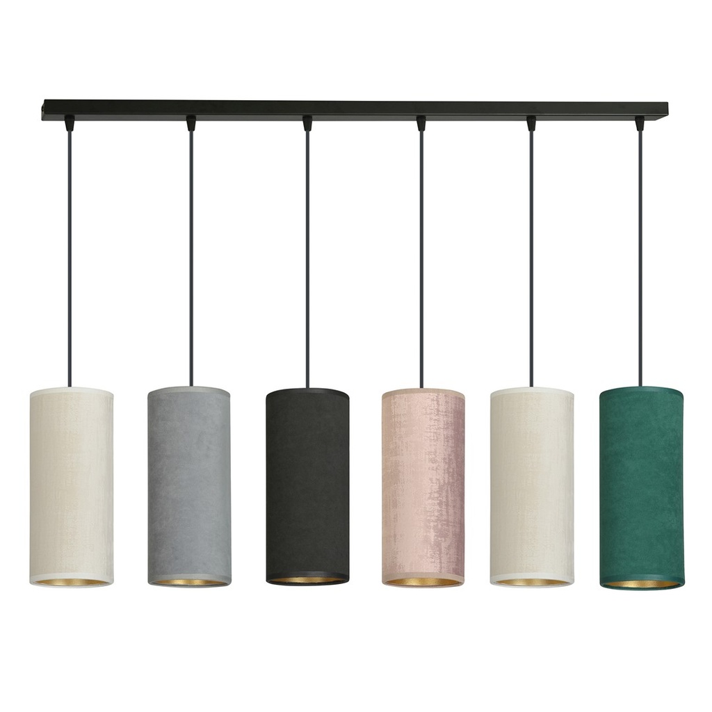 Lampe suspendue Bente 6 Noir Mix