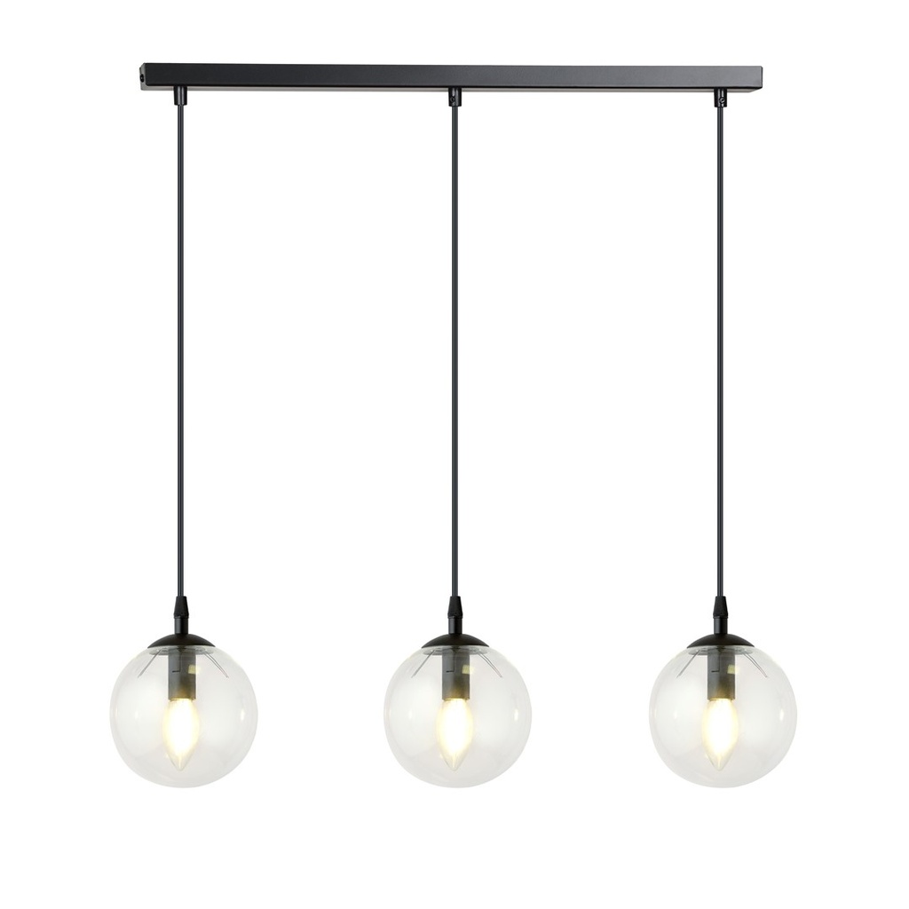 Lampada a sospensione Cosmo 3 Bl Transparent