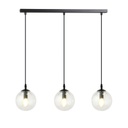Cosmo 3 Bl Transparent pendant lamp