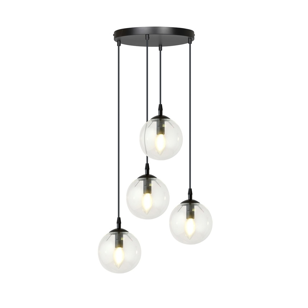 Lampada a sospensione Cosmo 4 Bl Premium Transparent