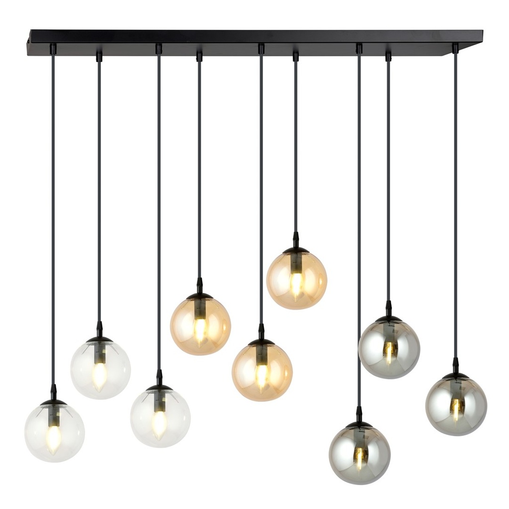 Lampe à suspension Cosmo 9 Noir Mix1