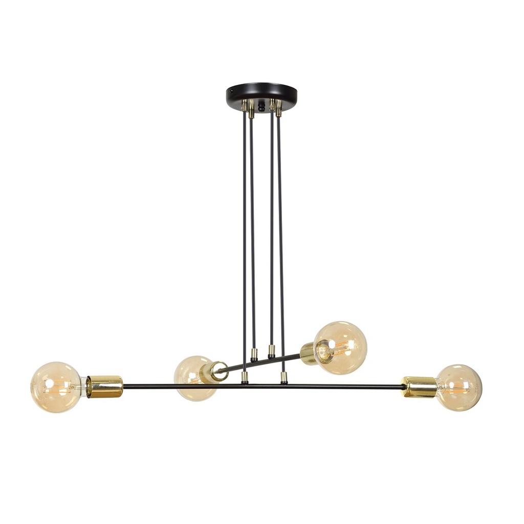 Vesio 4 Black pendant lamp
