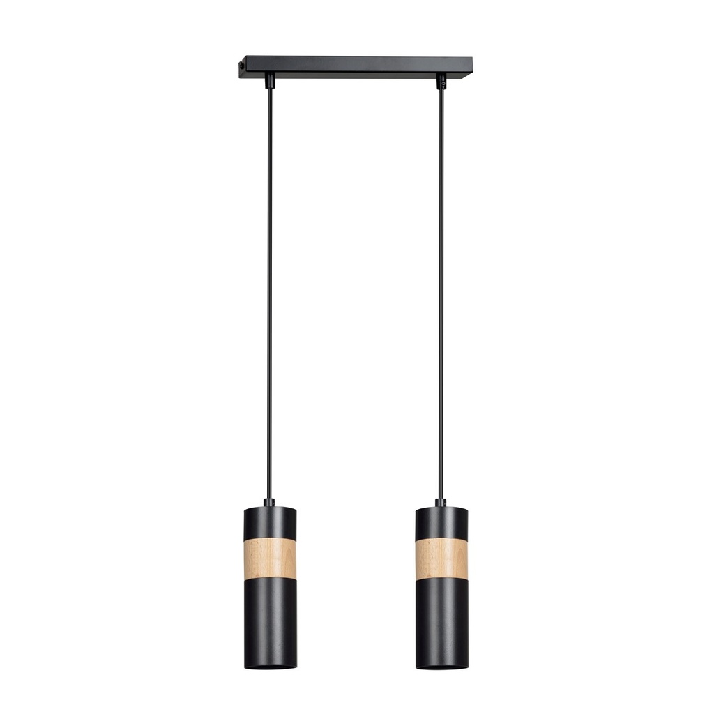[732/2] Akari 2 Schwarze Pendelleuchte