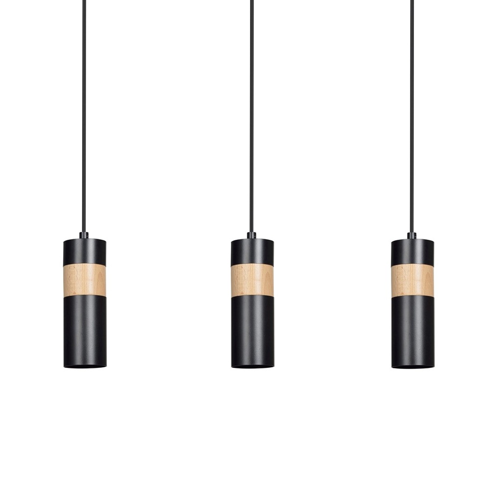 [732/3] Lampe suspendue noire Akari 3