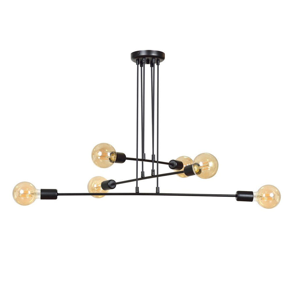 Lampada a sospensione Multipo 6 Black