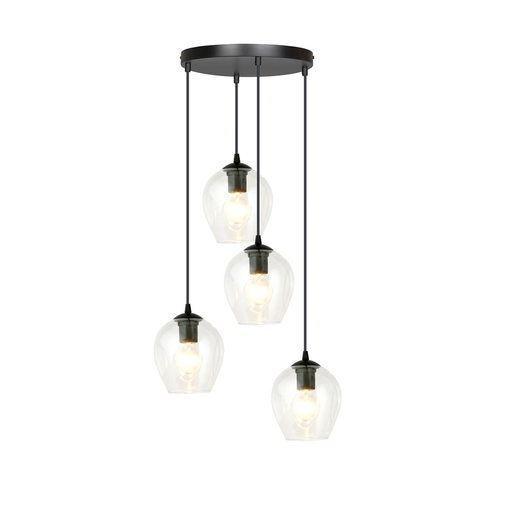 [679/4PREM] Lampada a sospensione Istar 4 Bl Premium Transparent