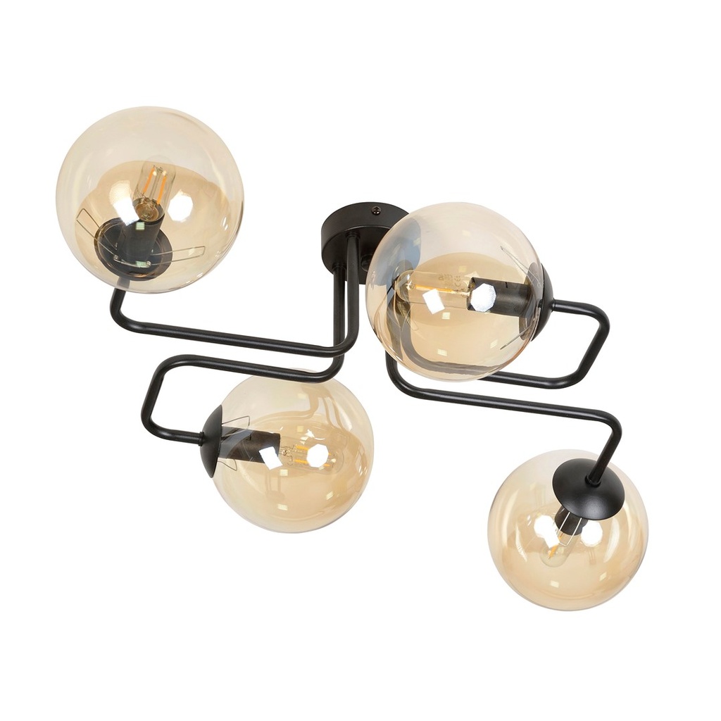 [833/4] Lampada da soffitto Brendi 4 Bl Miodowy