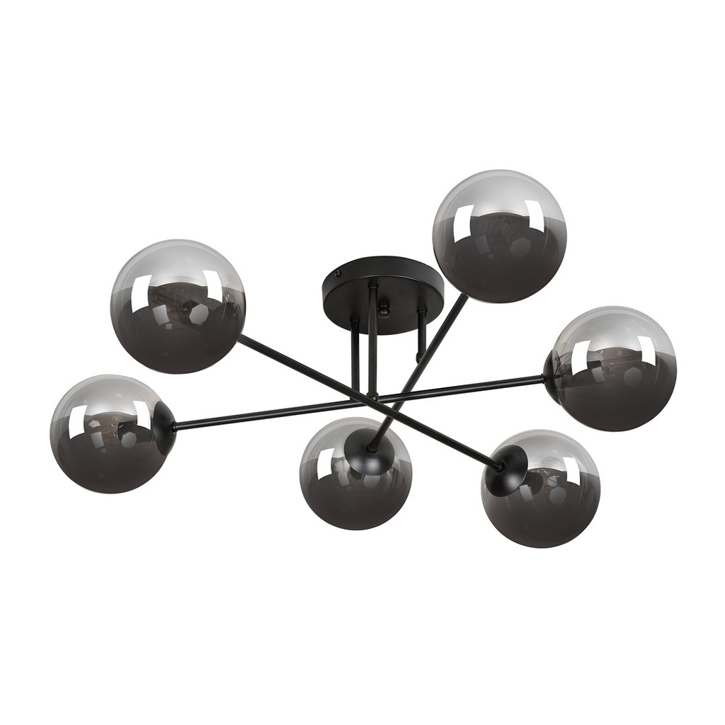 [832/6B] Plafonnier Brendi 6B Bl Graphite