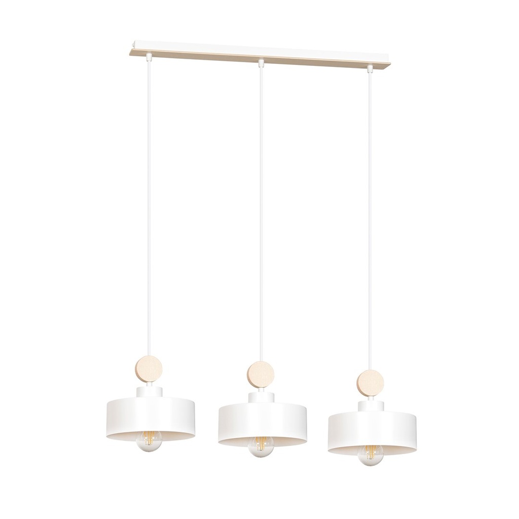 [583/3] Lampada a sospensione Tuniso 3 White