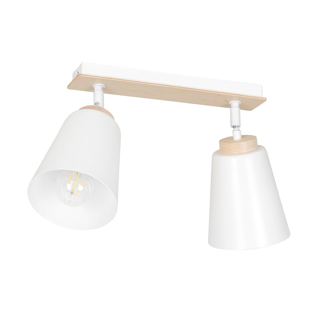 [724/2] Plafonnier Atlas 2 Blanc