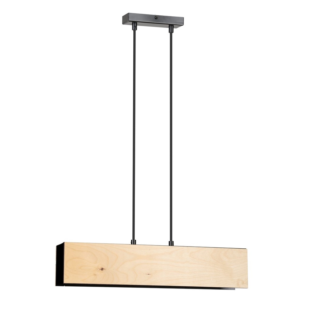 [610/2] Lampe suspendue noire Carlo 2