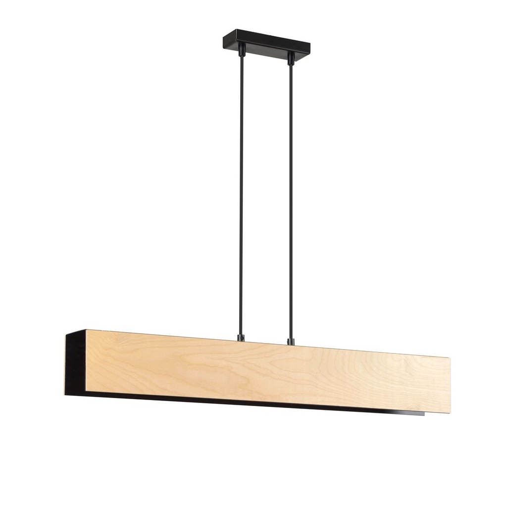 [610/3] Lampe suspendue noire Carlo 3
