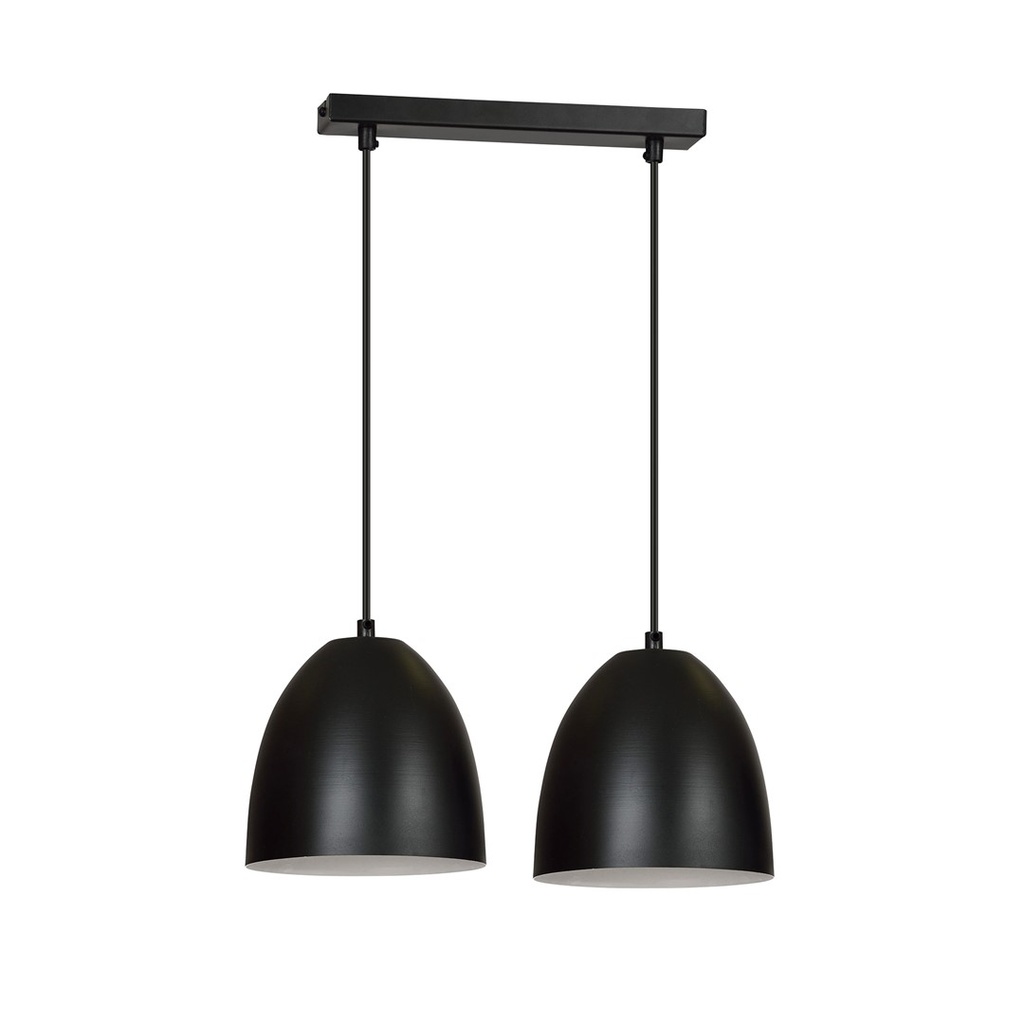 [391/2] Lenox 2 Black / White pendant lamp