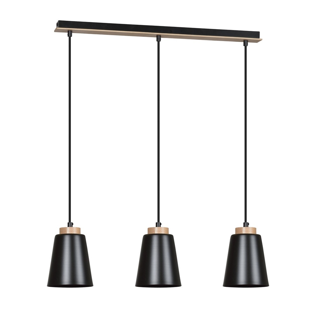 [442/3] Bolero 3 Black pendant lamp