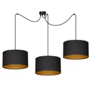 Roto 3 Bl Schwarz/Gold Pendelleuchte