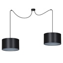 Roto 2 Bl Schwarz/Silber Pendelleuchte