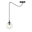 Lampe suspendue transparente Gigi 1 Bl