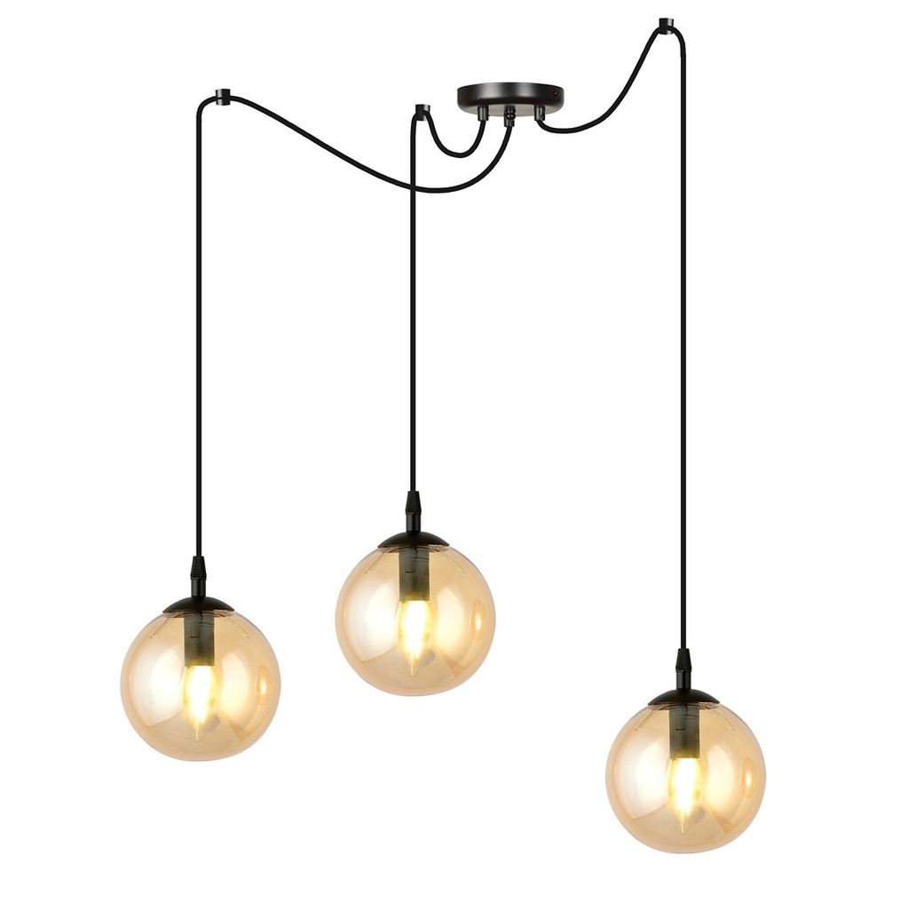[938/3] Lampe à suspension Gigi 3 Bl Miodowy