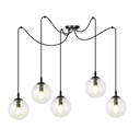 Lampe suspendue transparente Gigi 5 Bl