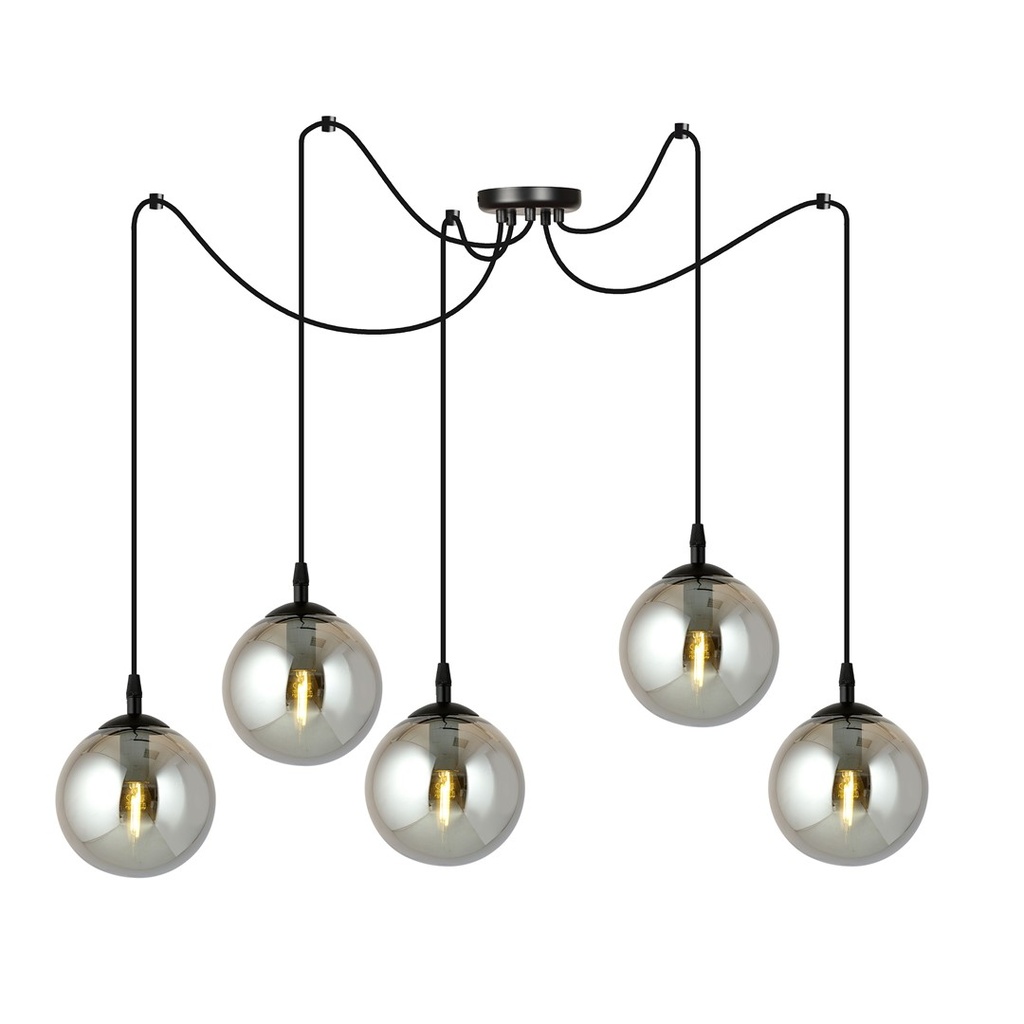 Lampada a sospensione Gigi 5 Bl Grafit