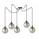 Lampe suspendue Gigi 5 Noir/Graphite