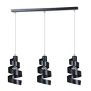 Saga 3 Schwarze Pendelleuchte