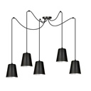 Lampe suspendue Link 5 noir/blanc