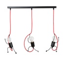 Lampada a sospensione Bobi 3 Black