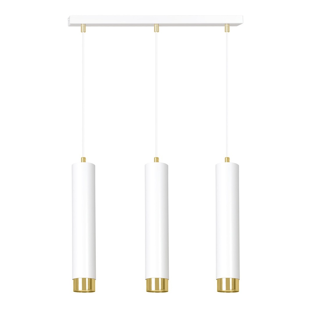 [642/3] Lampe suspendue Kibo 3 Wh/Gold