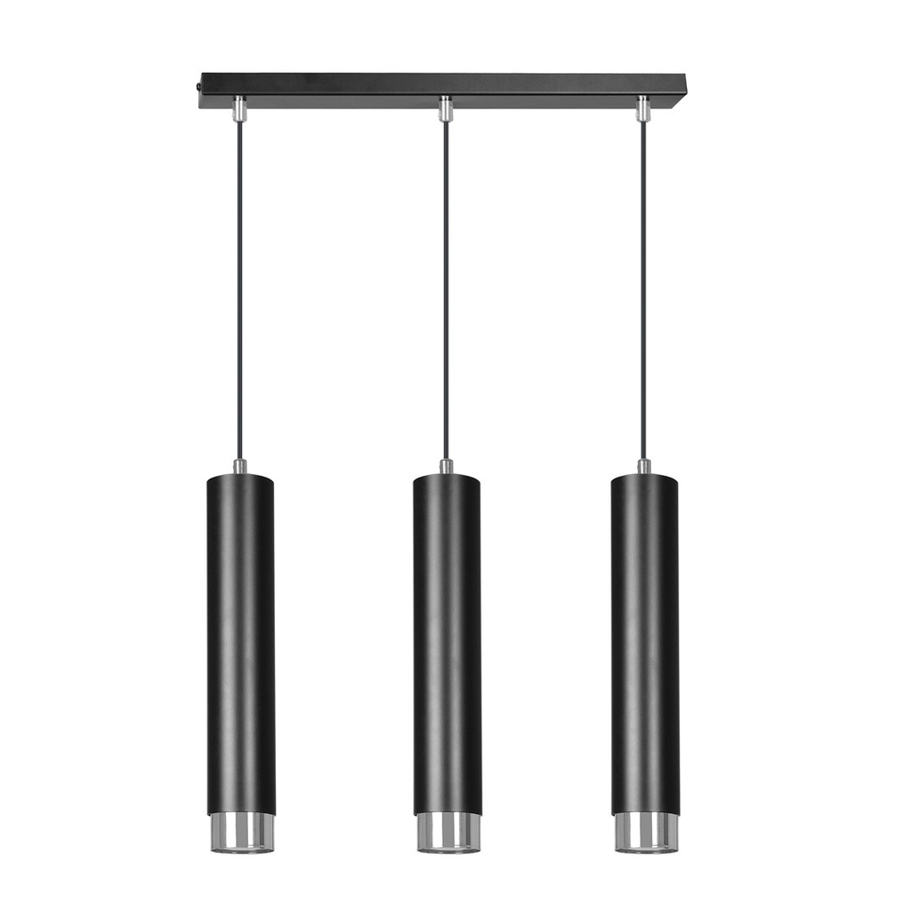 Kibo 3 Bl/Chrome pendant lamp