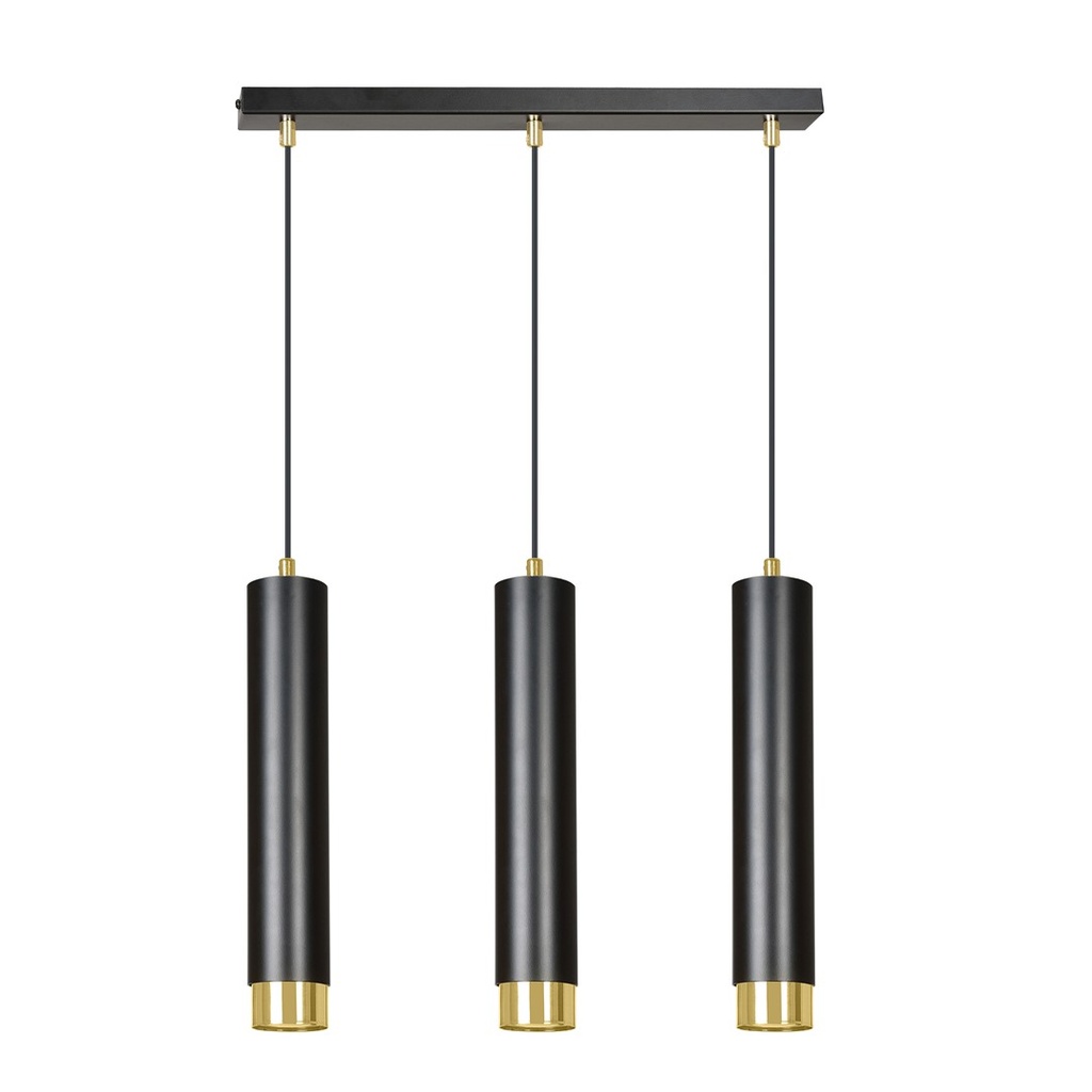 [644/3] Kibo 3 Bl/Gold Pendelleuchte
