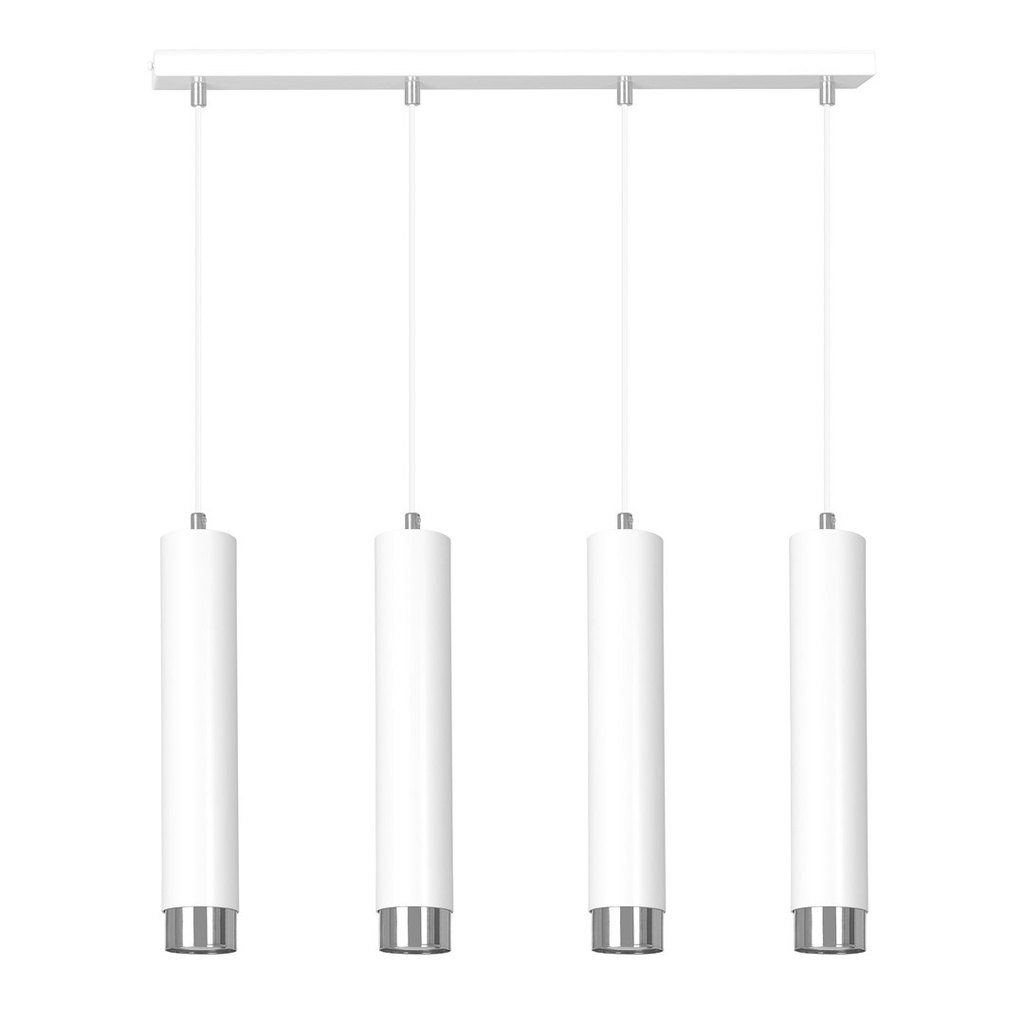 [641/4] Kibo 4 Wh/Chrome pendant lamp