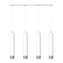 Kibo 4 Wh/Chrome pendant lamp
