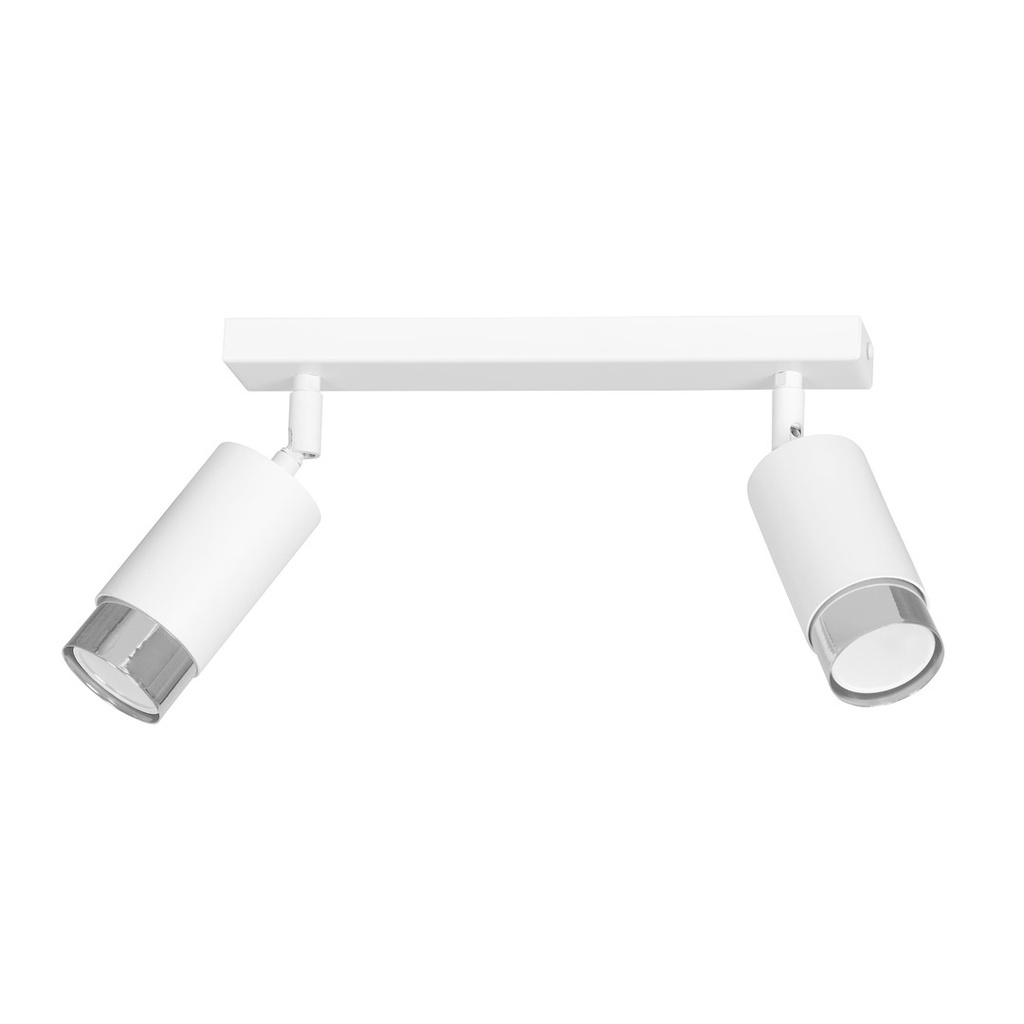 [962/2] Plafonnier Hiro 2 Wh/Chrome
