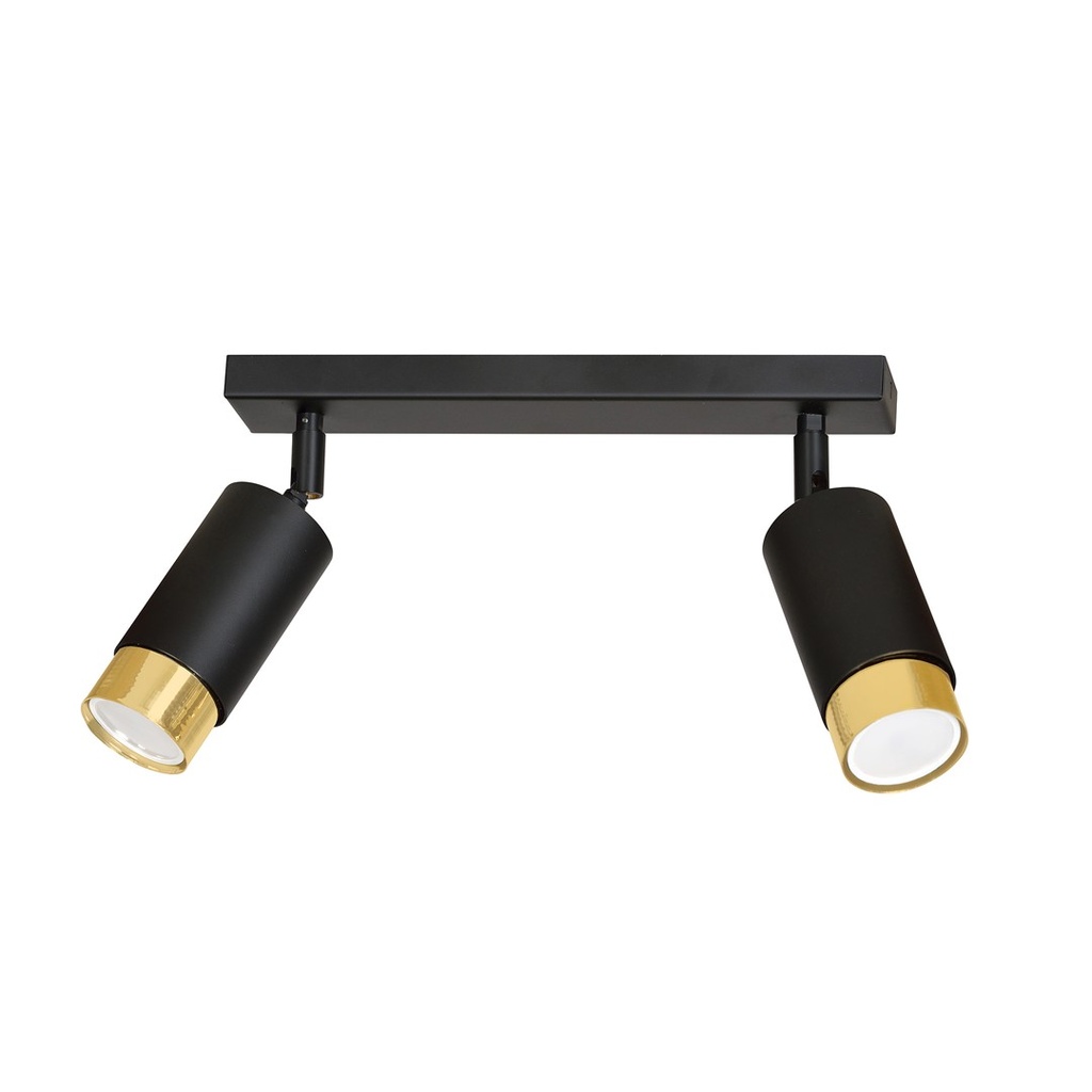 [965/2] Plafonnier Hiro 2 Bl/Gold