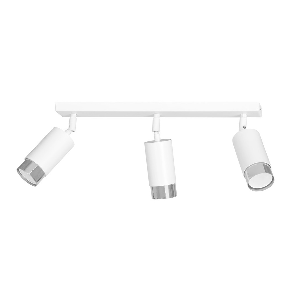 [962/3] Plafonnier Hiro 3 Wh/Chrome