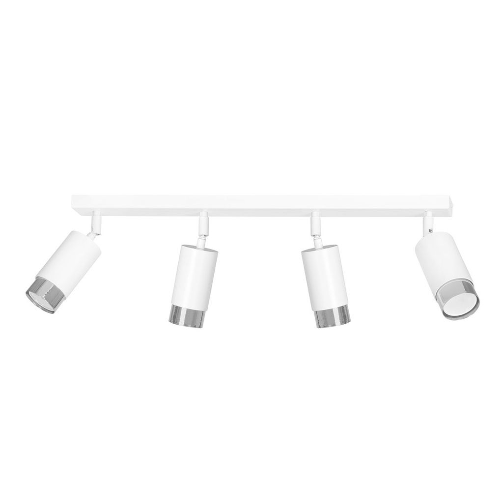 [962/4] Plafonnier Hiro 4 Wh/Chrome